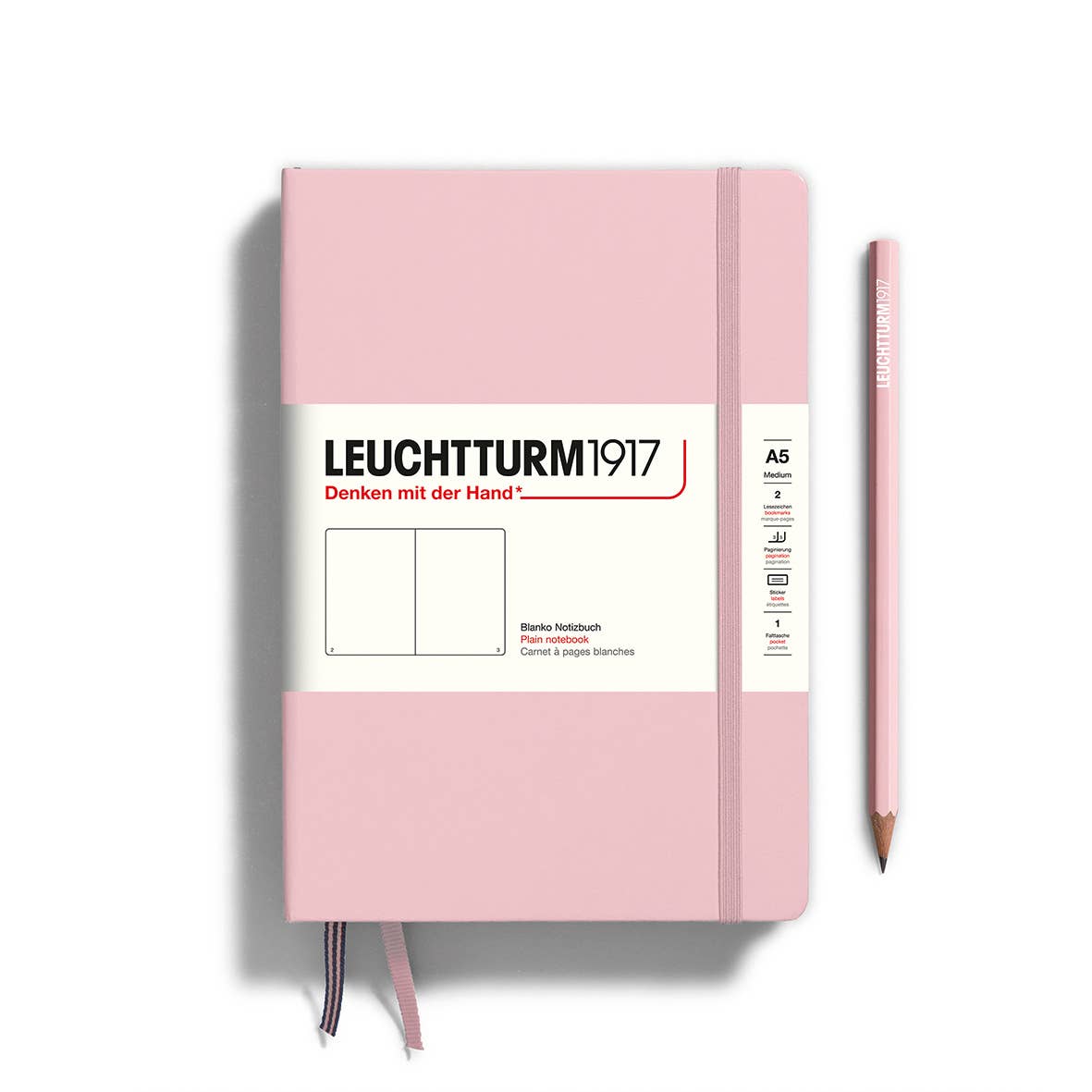 Leuchtturm Notebooks - Medium (A5): Ink / Hardcover / Plain