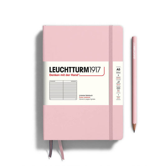Leuchtturm Notebooks - Medium (A5): Powder / Hardcover / Ruled