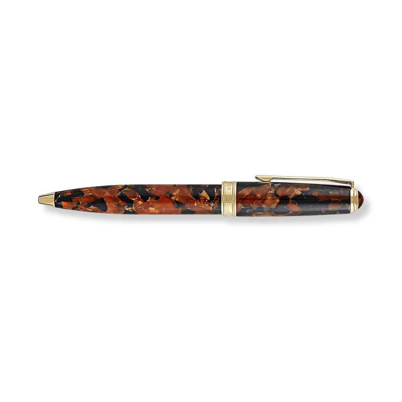 True Writer Classic Golden Dark Tortoise Pen: Rollerball