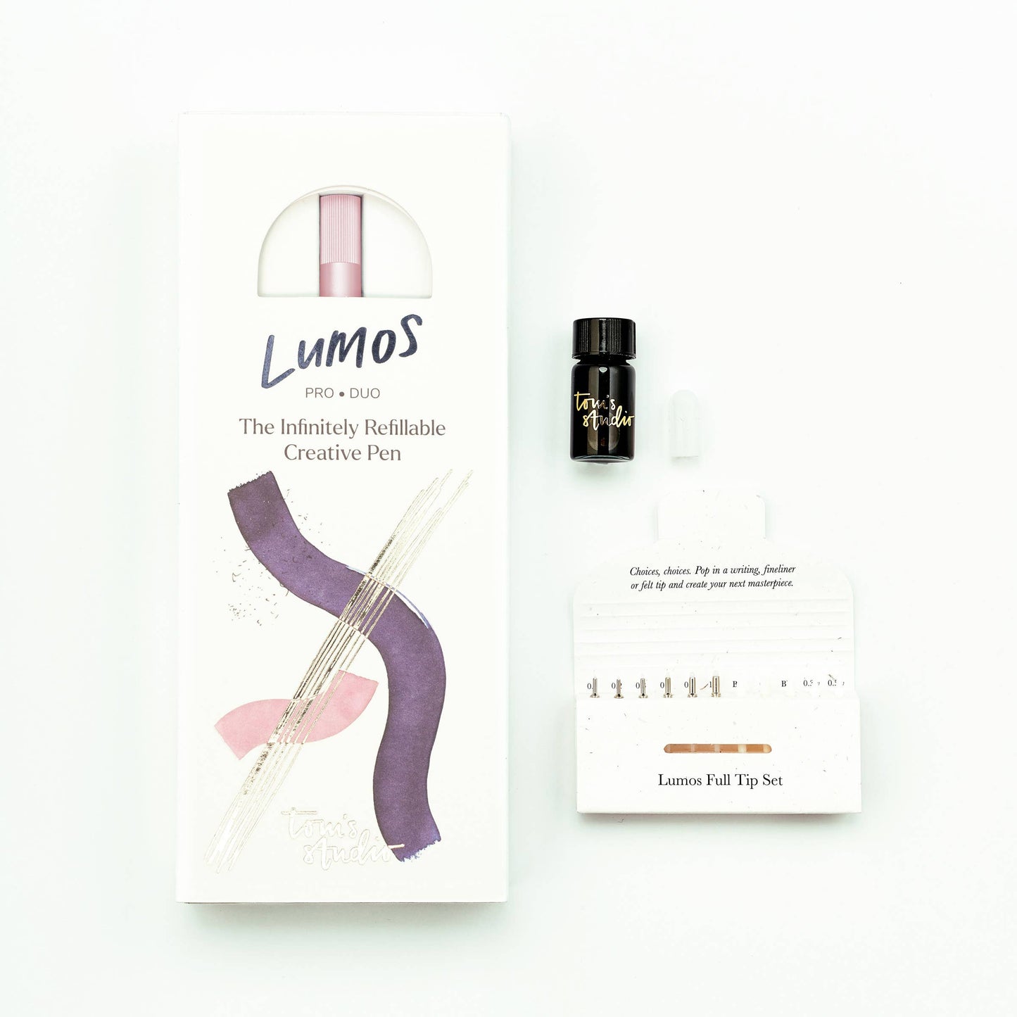 Tom's Studio Lumos Pro - Refillable Multi-Tip Pen: Ivy / Single Tip