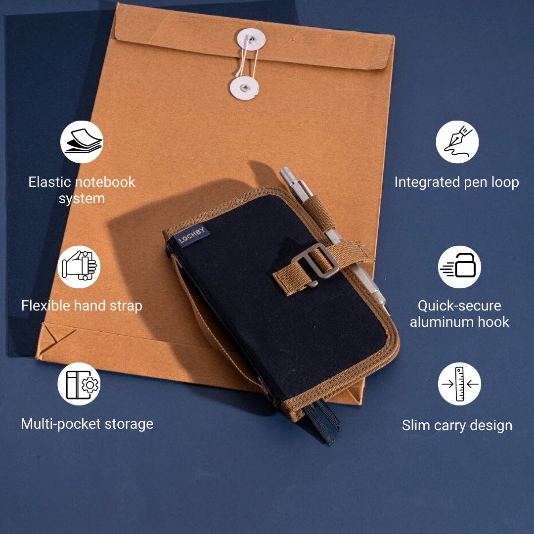 Lochby Mini Field Journal: Bumblebee/Charcoal Gold
