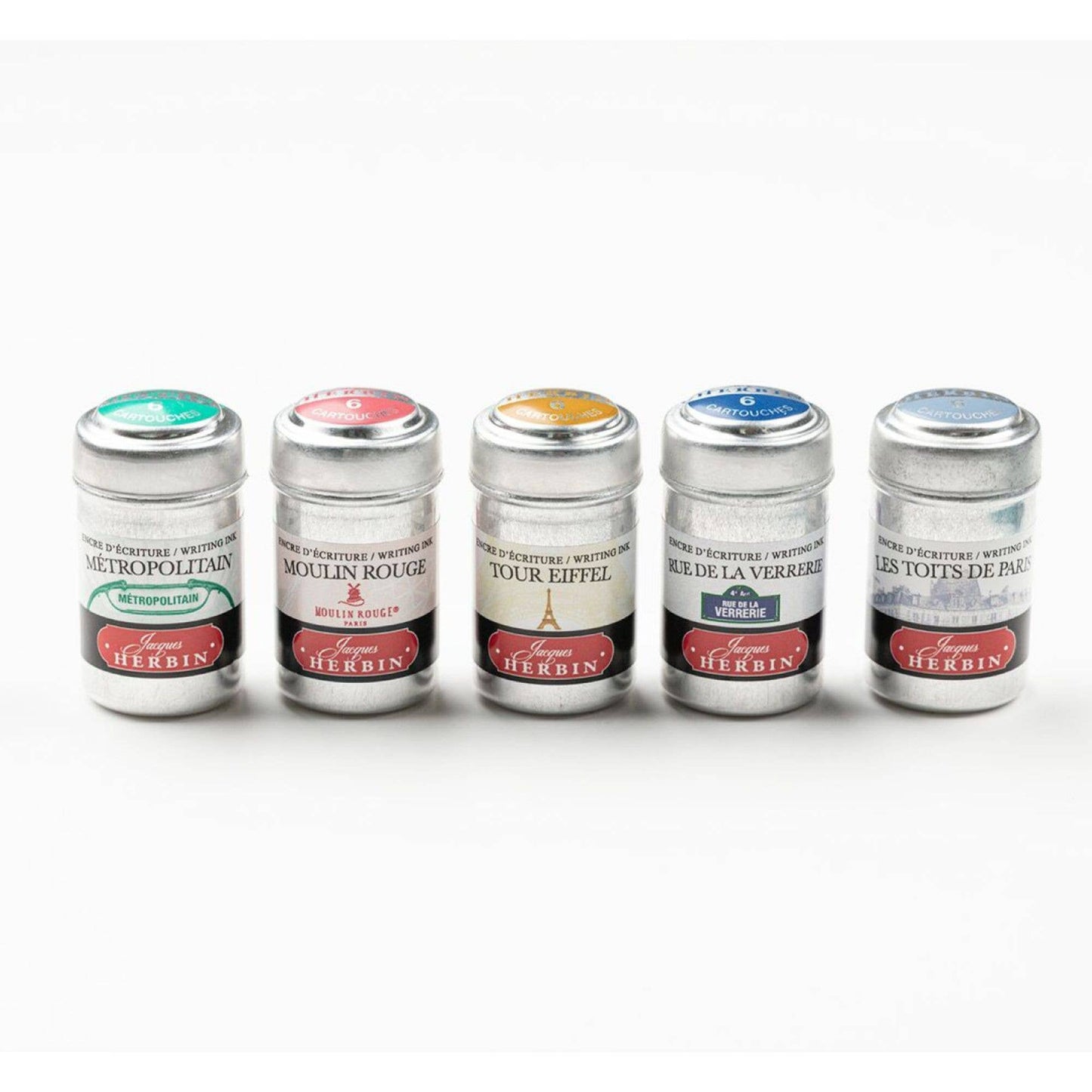 Jacques Herbin "Paris Collection" Ink Cartridges: Metropolitan Green