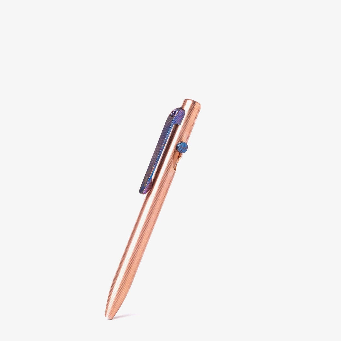 Tactile Turn Slim Bolt Action Pen: Titanium / Short
