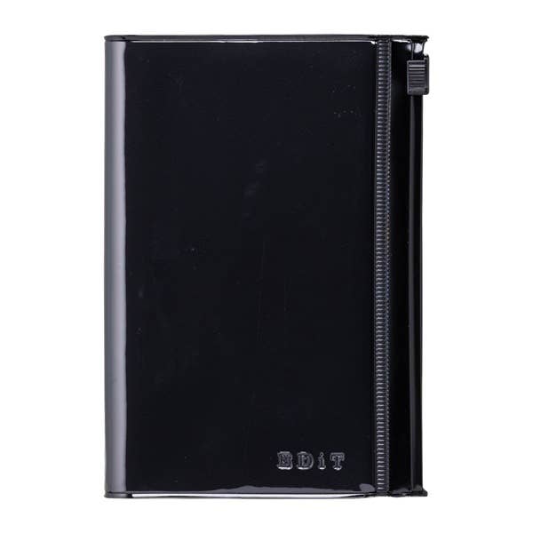 EDiT B7 Grid Notebook with PVC Cover & Zipper Pocket: Lavender