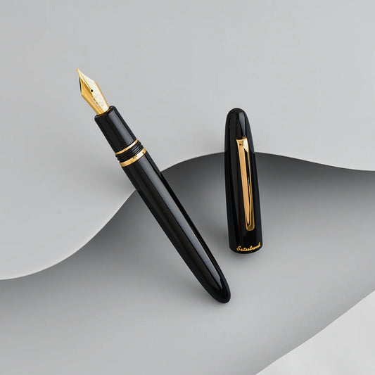 Esterbrook Estie Ebony with Gold trim Fountain pen Broad Nib**