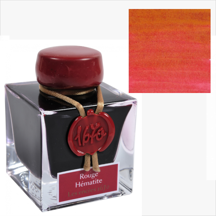 Herbin 1670 Ink with Gold Shimmer 50ml - 6 Colors: Emerald of Chivor