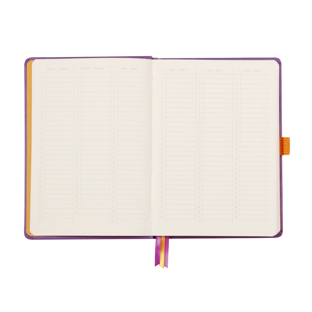 Rhodia Hardcover Goalbook Dot Bullet Journal - Ivory Paper: TAUPE
