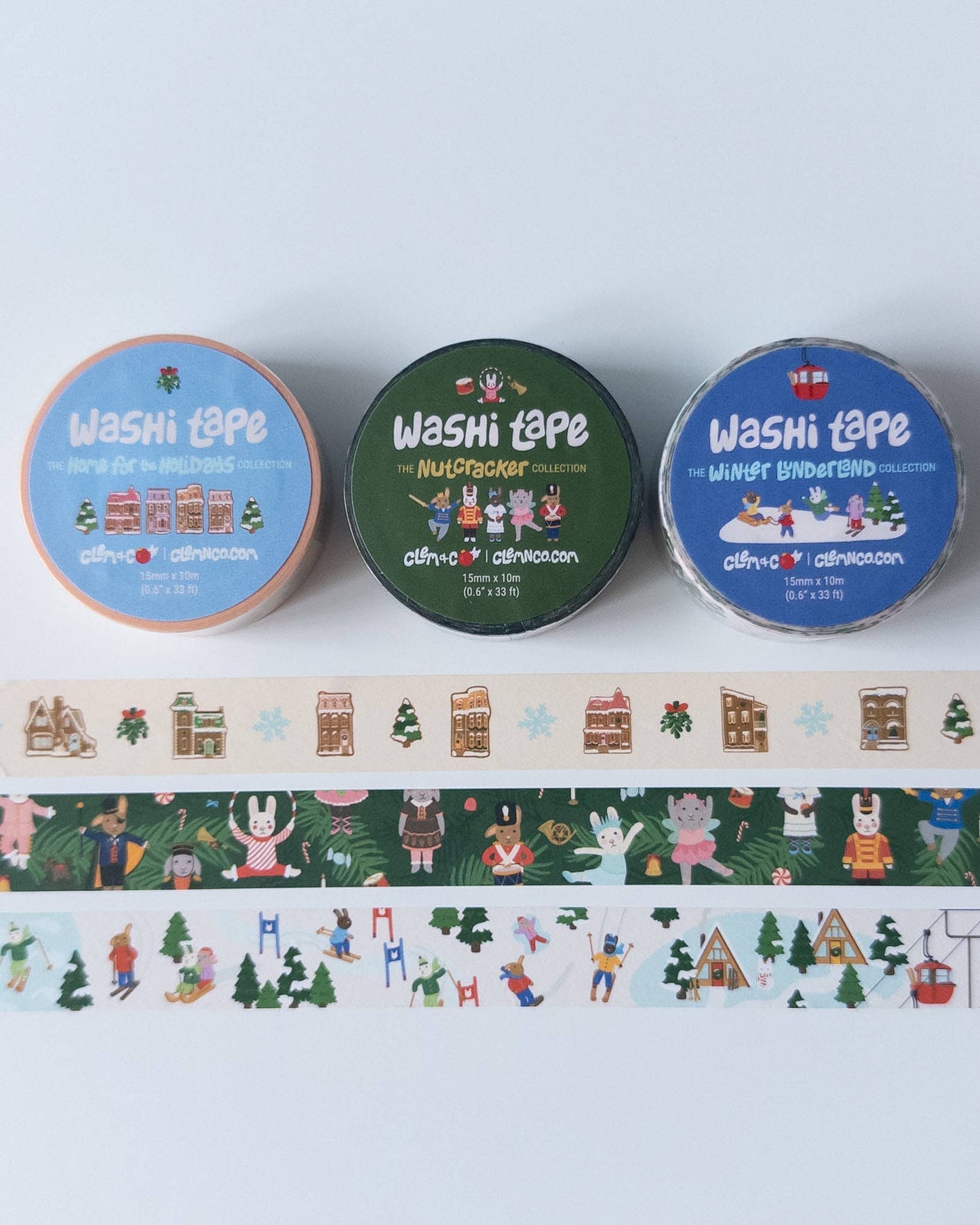 Clem & Co Winter Bunderland Washi Tape - Holiday