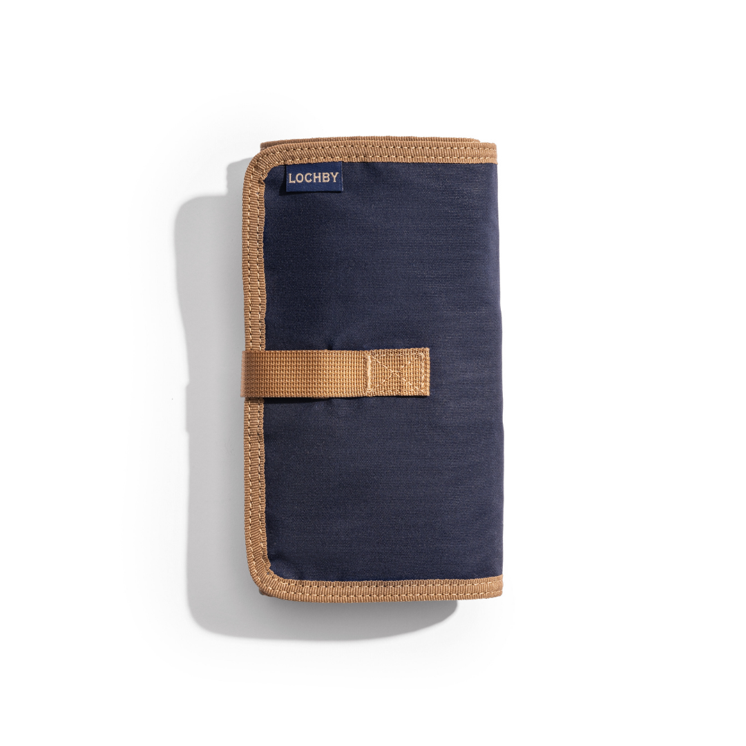 Lochby Tool Roll: Nautical/Navy Cream