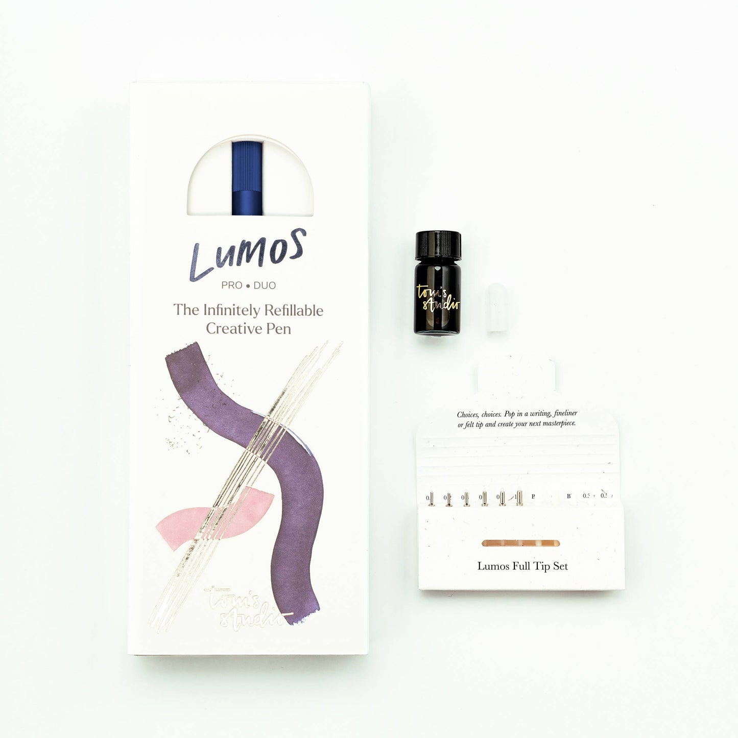 Tom's Studio Lumos Pro - Refillable Multi-Tip Pen: Ivy / Single Tip