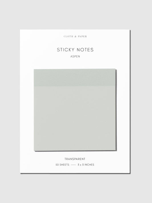 Transparent Sticky Notes: Aspen