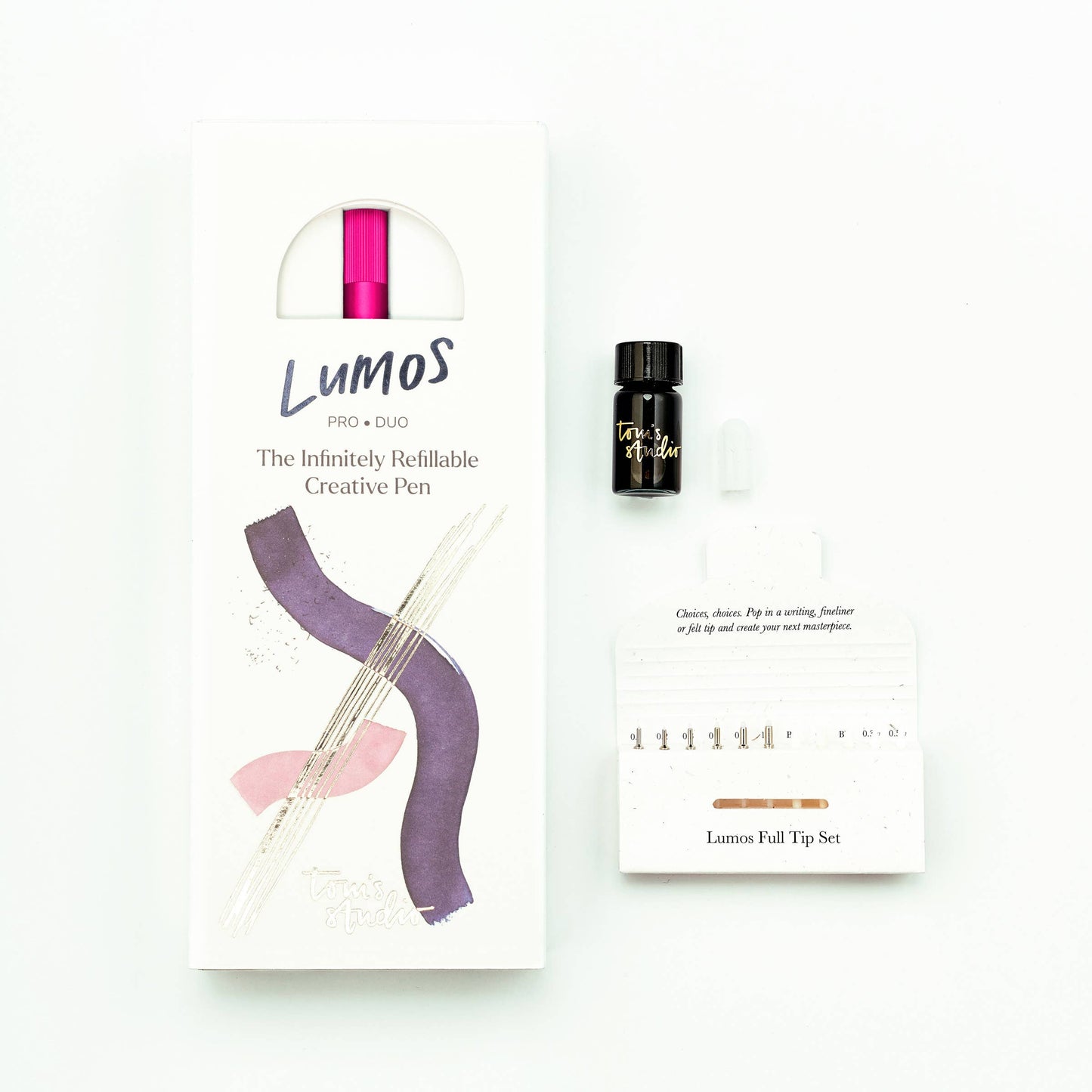 Tom's Studio Lumos Pro - Refillable Multi-Tip Pen: Ivy / Single Tip