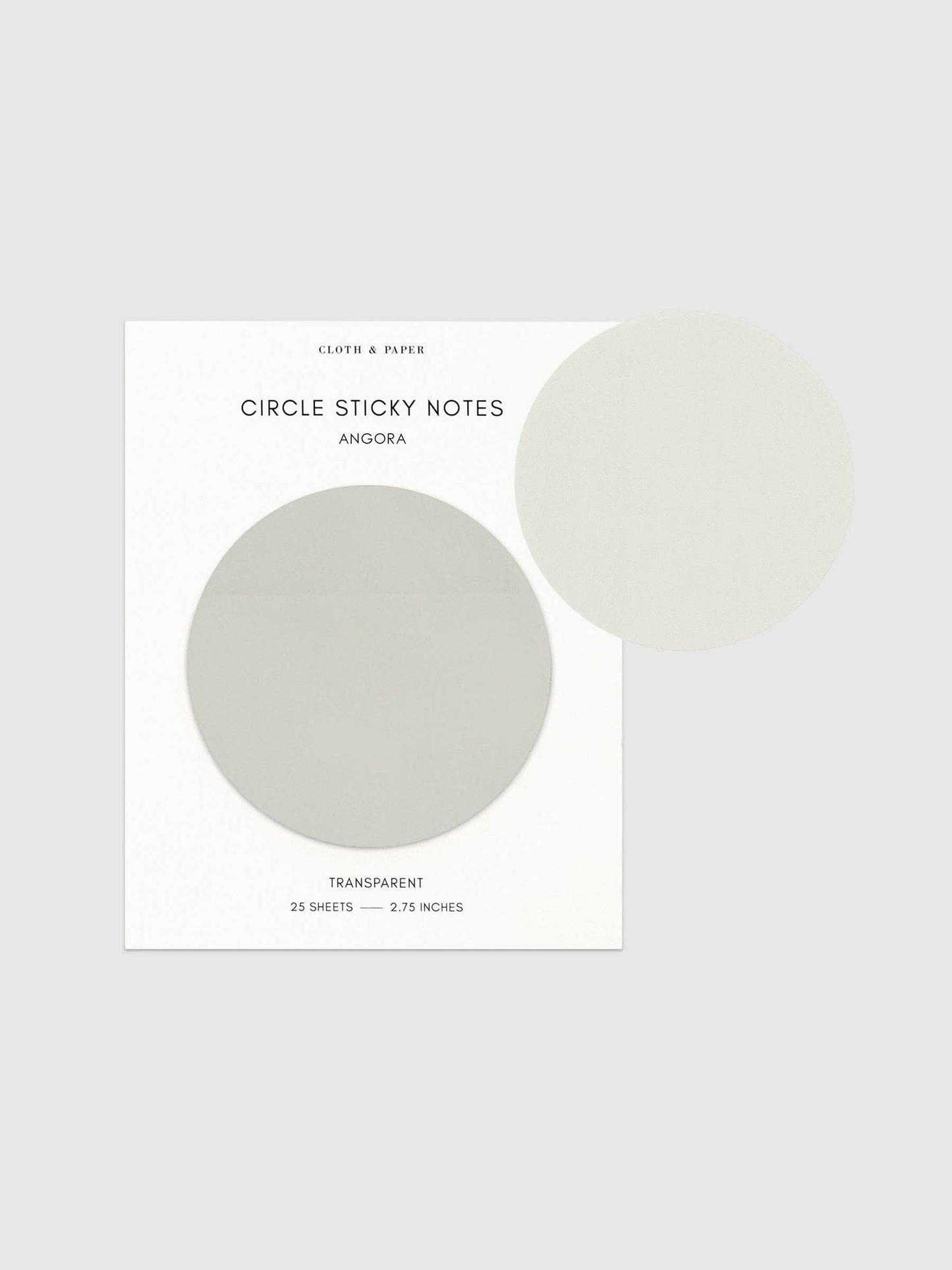 Transparent Circle Sticky Notes: Crêpe