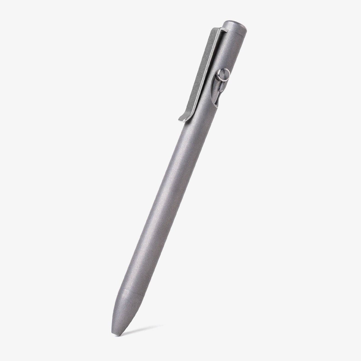 Tactile Turn Stonewashed Titanium Bolt Action Pen: Standard [5.6"]