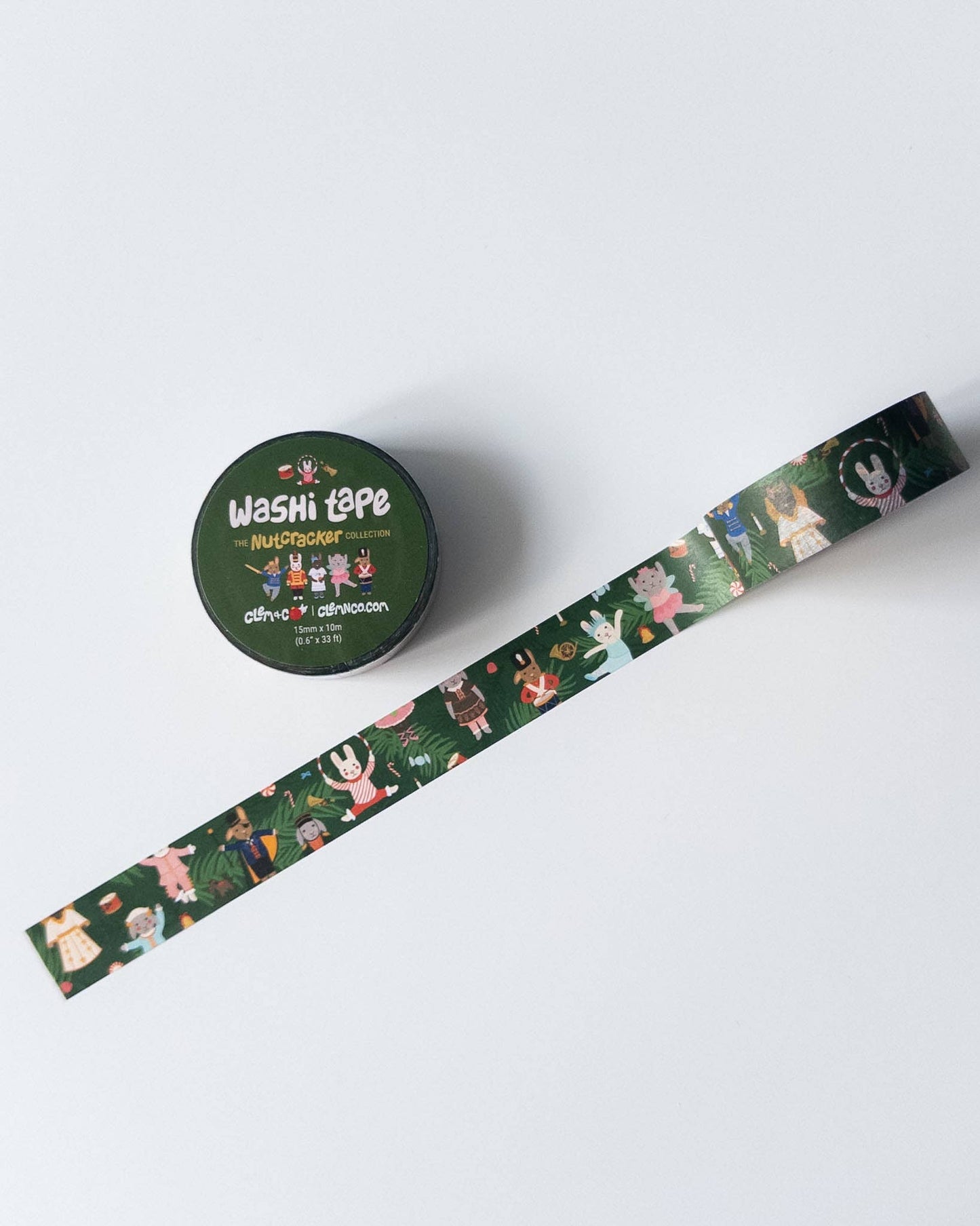 Clem & Co The Bunny Nutcracker Washi Tape - Christmas/Holiday