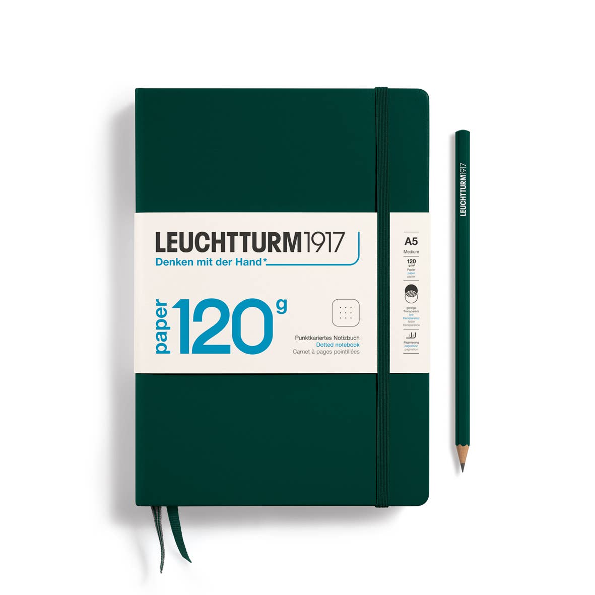 Leuchtturm 120g Notebook Edition, Medium, 203 p.: Mint Green / Ruled
