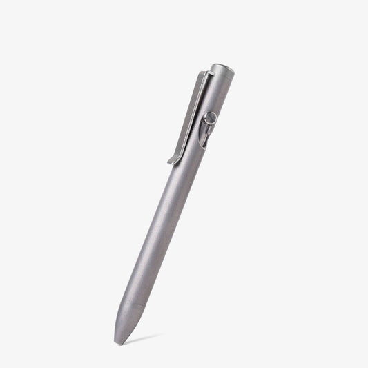 TactileTurn Stonewashed Titanium Bolt Action Pen: Short [5.1"]