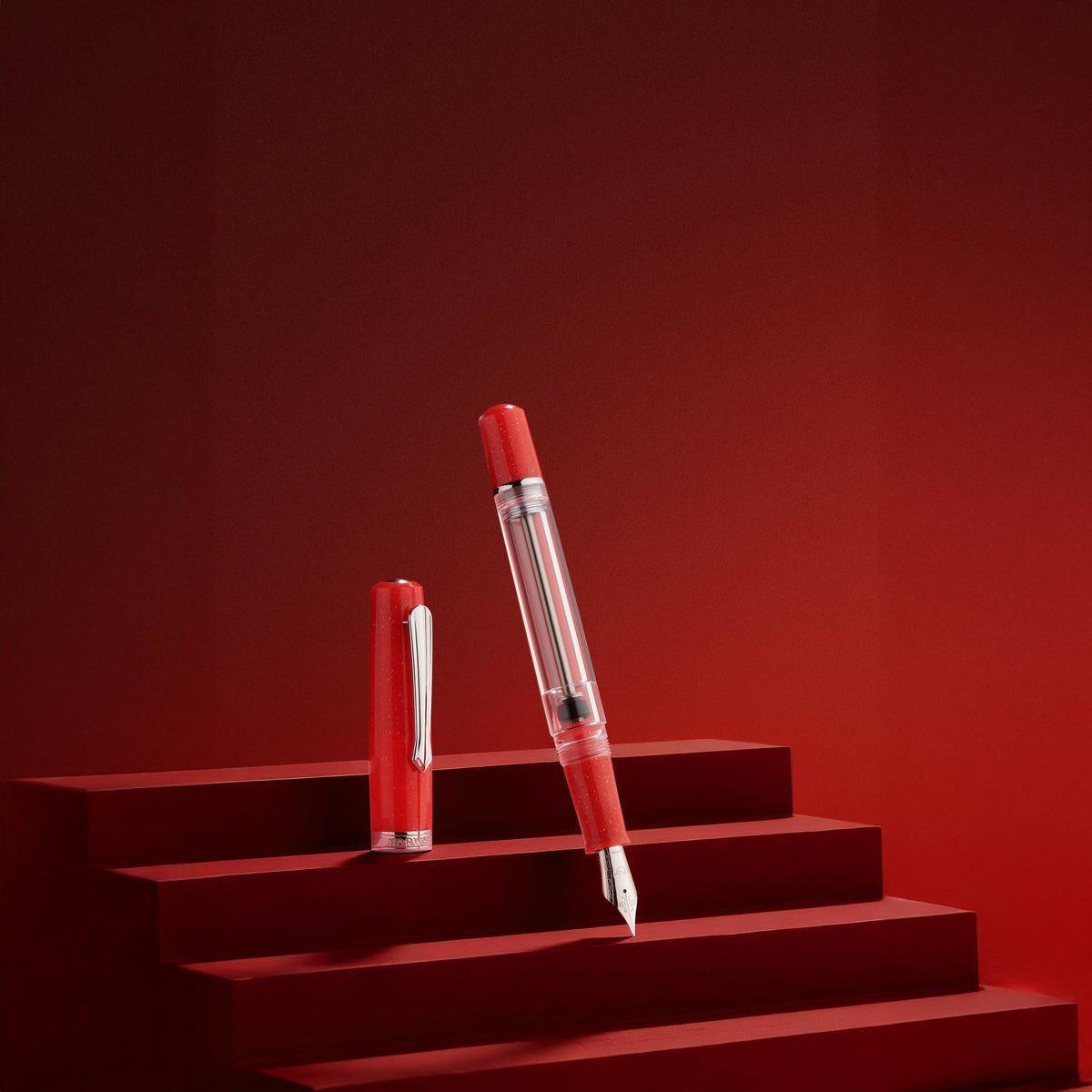 Nahvalur Original Plus Soft Coral Fountain Pen: Medium