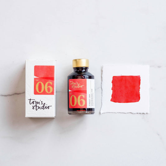 Tom's Studio Fountain Pen Ink - Strawberry Jam
