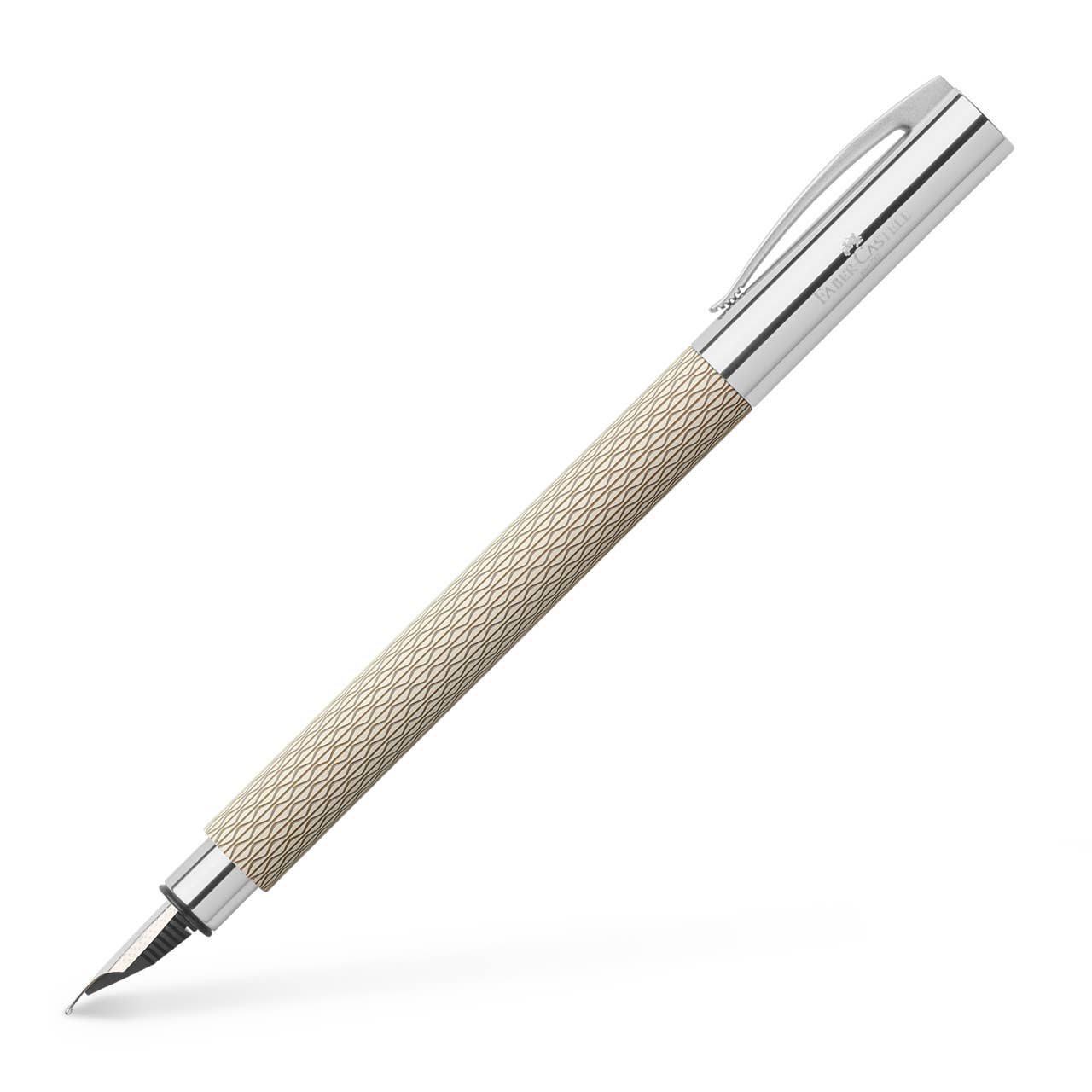 Faber Castell Ambition OpArt Fountain Pens: White Sand