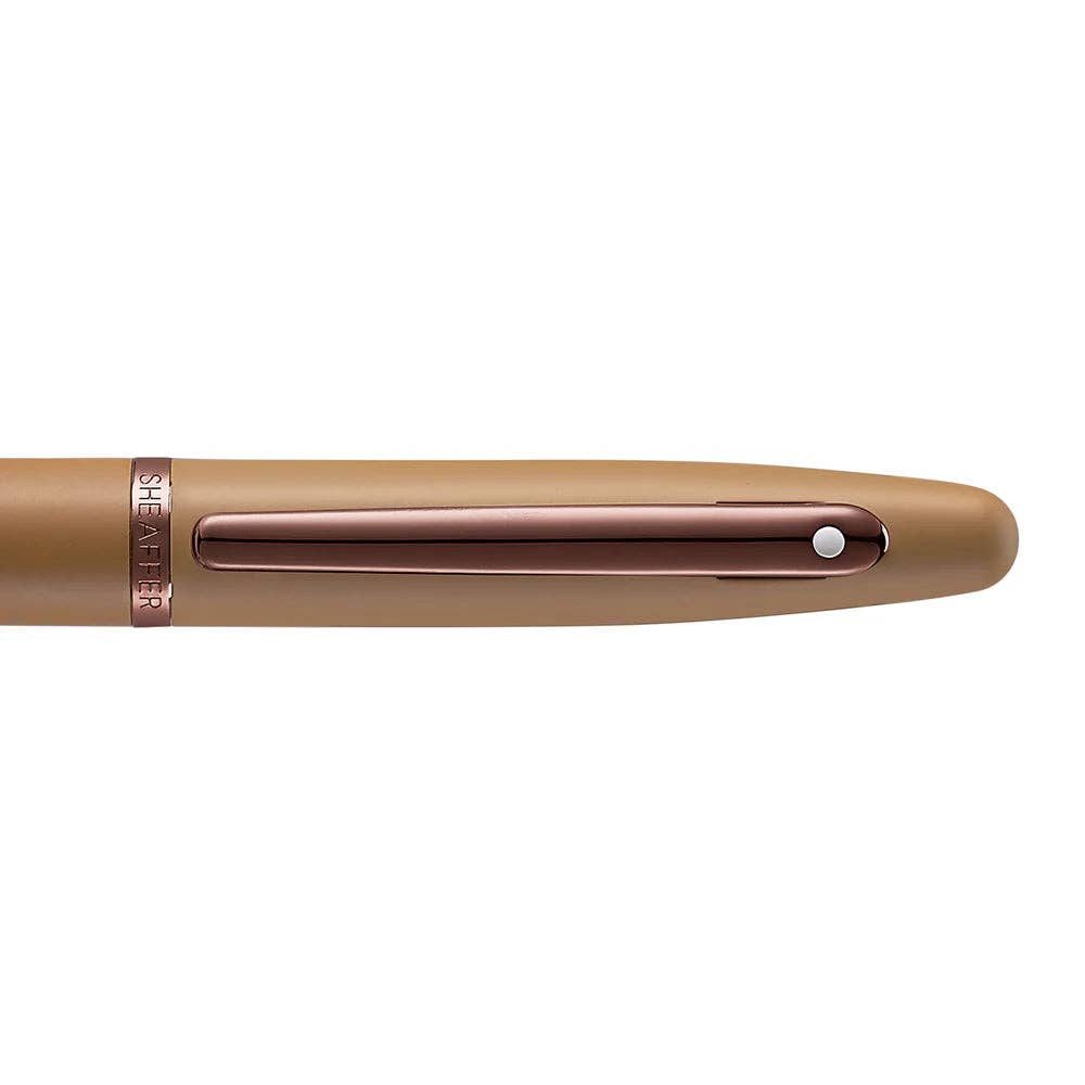 Sheaffer® VFM 9428 Coffee Edition Matt Brown Fountain Pen with Regal Brown PVD Trims: Fine