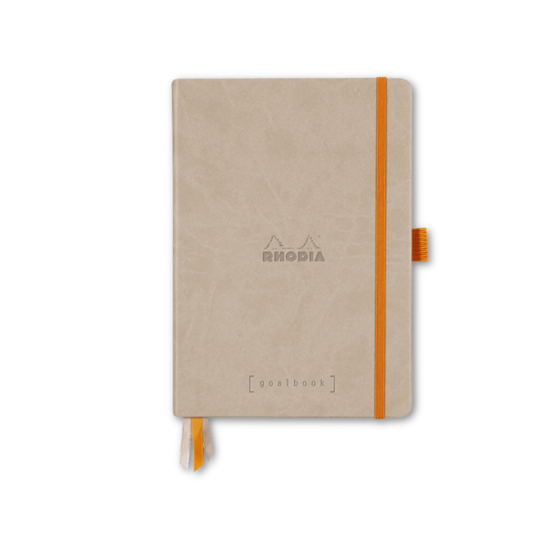 Rhodia Hardcover Goalbook Dot Bullet Journal - Ivory Paper: TAUPE