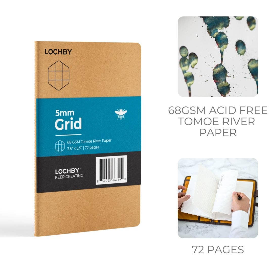 Lochby Pocket-size Grid Notebook