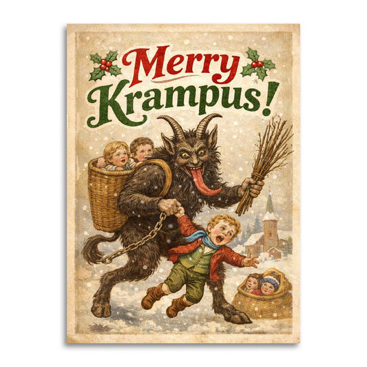 Merry Krampus - Funny Christmas Card