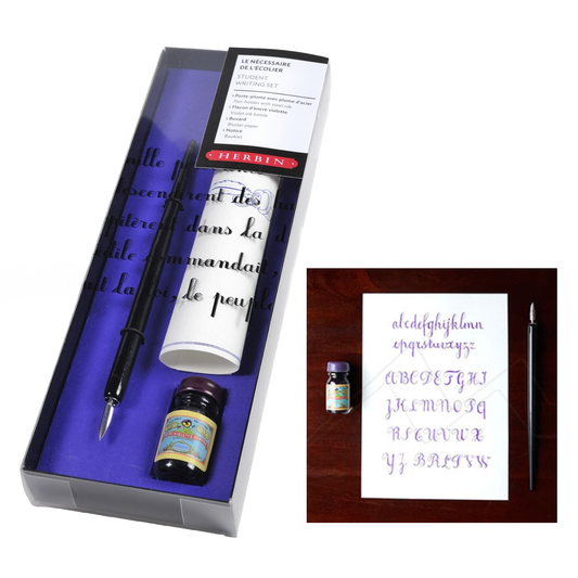 Herbin "History Of Writing" Pen & Ink Gift Sets: 19th C. Student