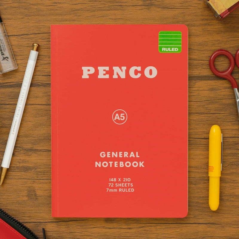 Penco Soft PP Notebook Ruled/ A5: White