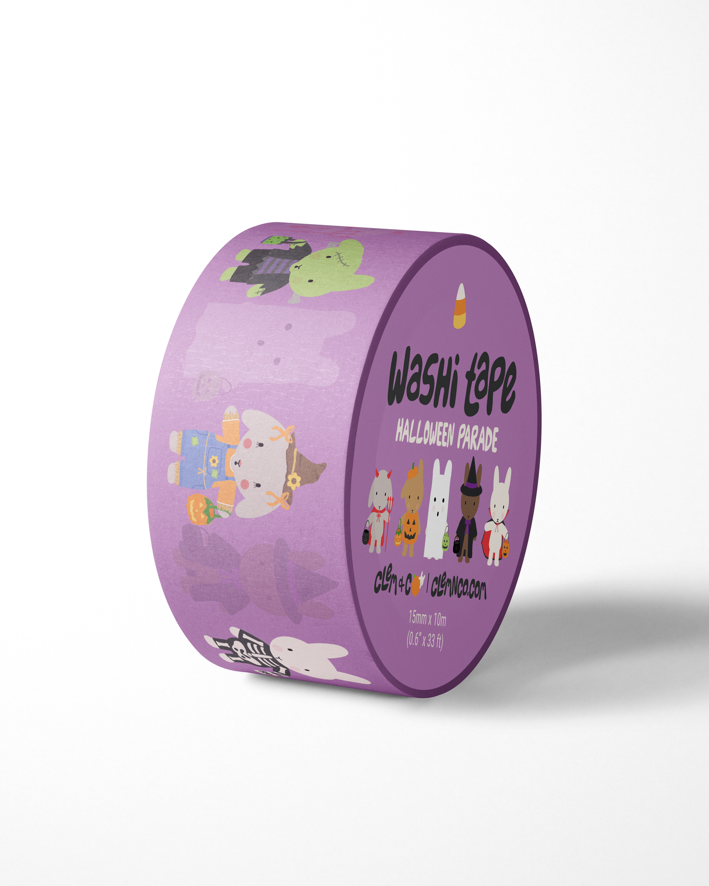 Clem & Co Halloween Parade Washi Tape - Bunnies