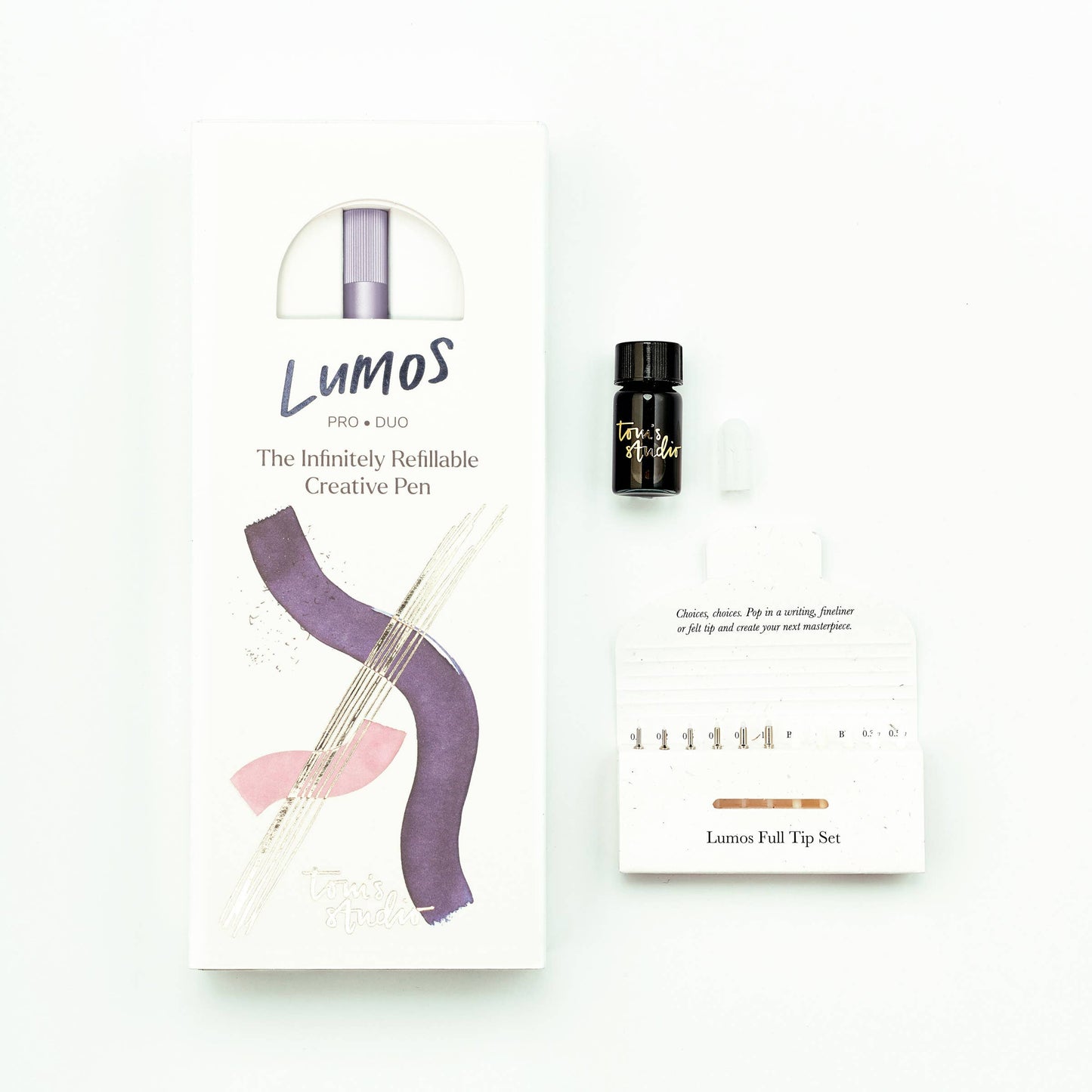 Tom's Studio Lumos Pro - Refillable Multi-Tip Pen: Ivy / Single Tip