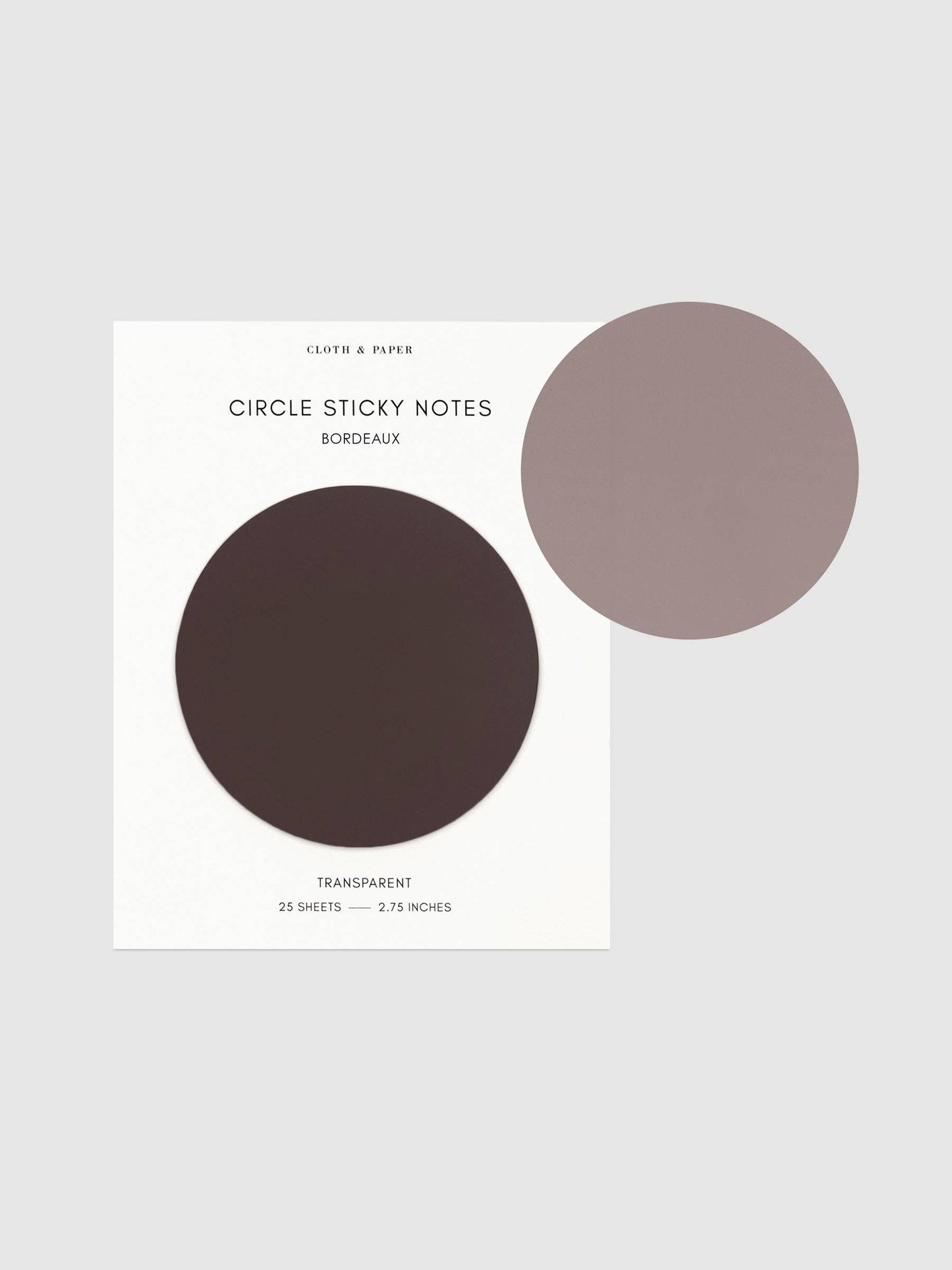 Transparent Circle Sticky Notes: Crêpe