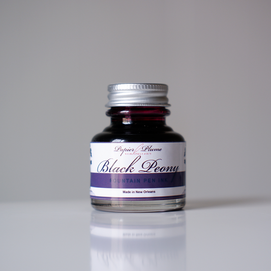 Papier Plume Classic Fountain Pen Inks 30ml: Black Peony