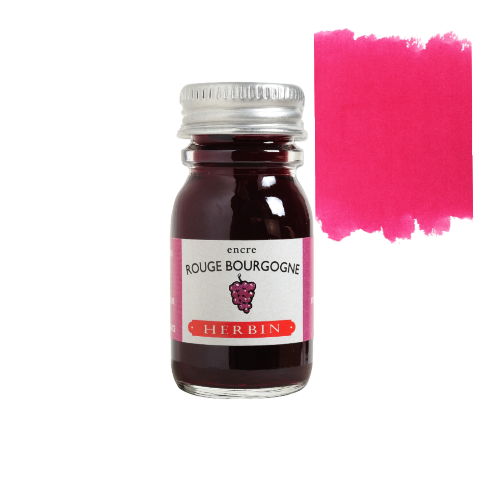 Herbin Fountain Pen Ink 10ml Bottle -35 Colors: Bleu Azur (Azure Blue)