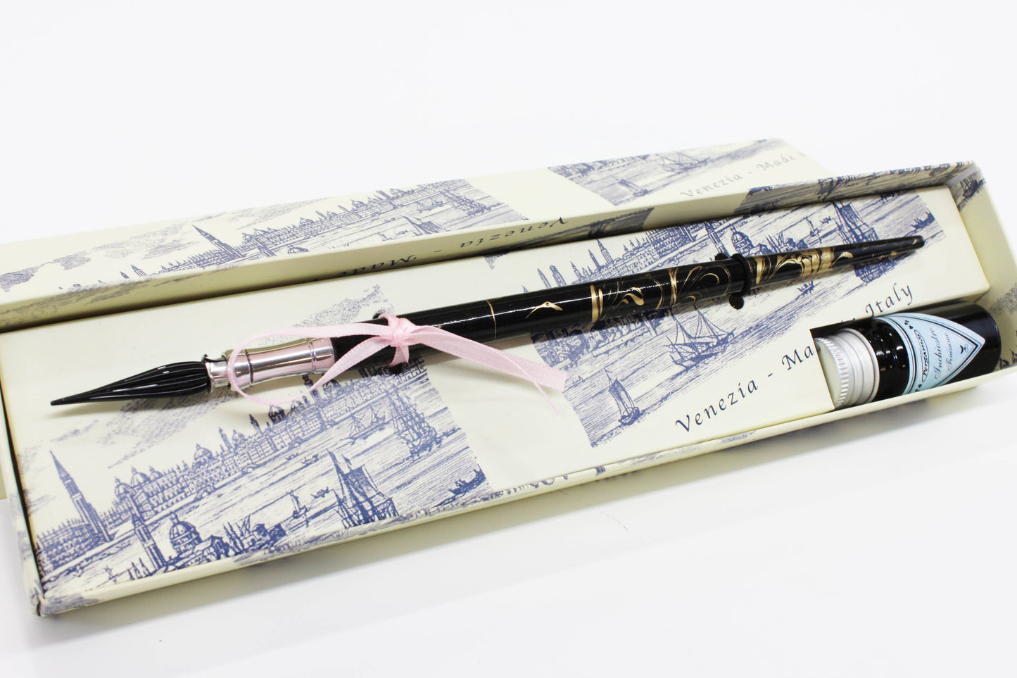 Classic Pen with Murano Glass Nib, Writing Instrument: Green