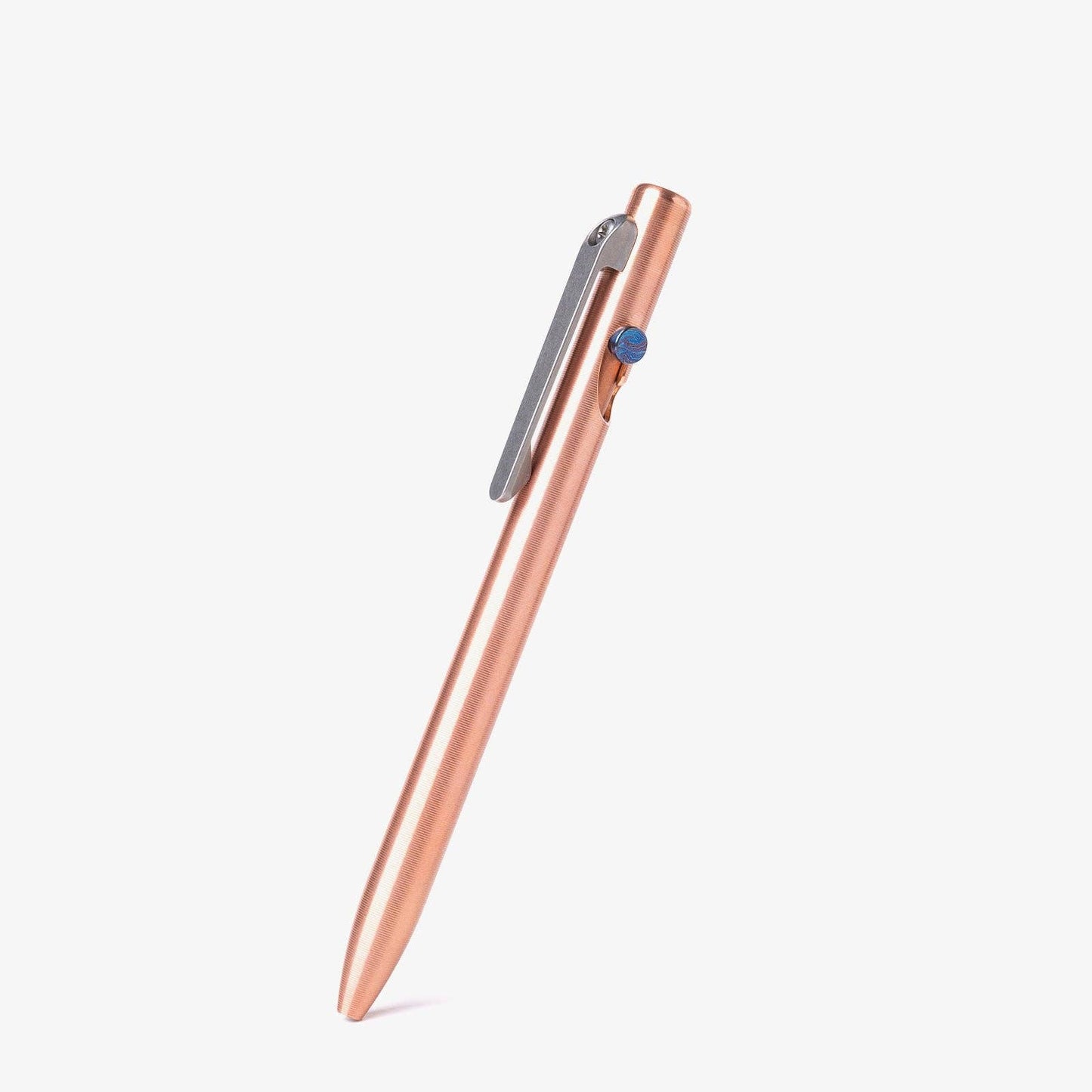 Tactile Turn Slim Bolt Action Pen: Titanium / Short