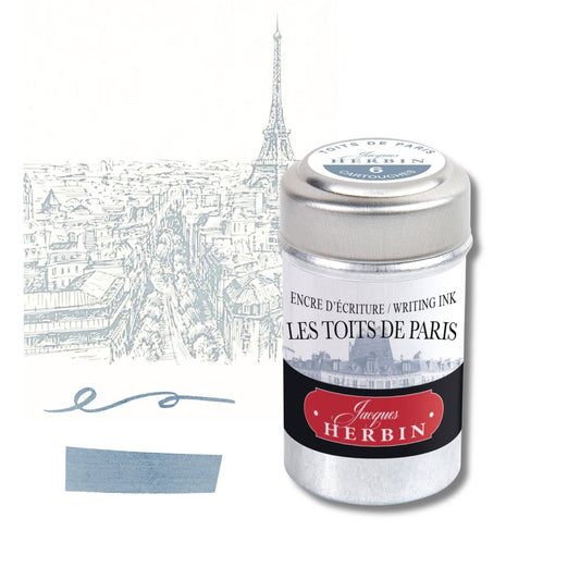 Jacques Herbin "Paris Collection" Ink Cartridges: Moulin Rouge Red