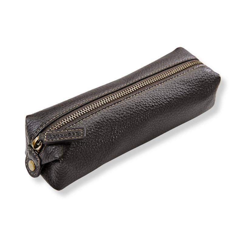 Bomber Jacket Pen Pouch: Mocha