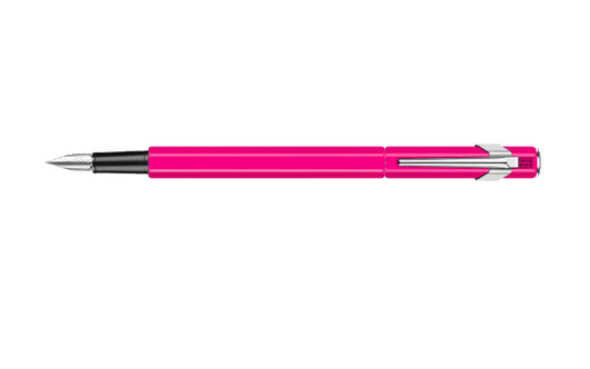 Caran d'Ache Fountain Pen 849™ Metal, Fine Nib Size with Gift Box: Pink