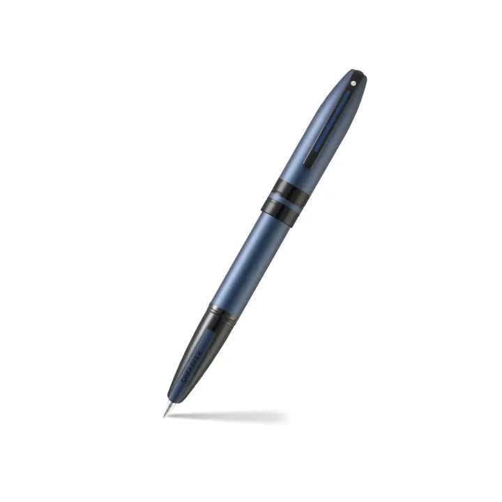 Sheaffer® Icon 9110 Metalic Blue Fountain Pen with Gloss Black Trim - Medium