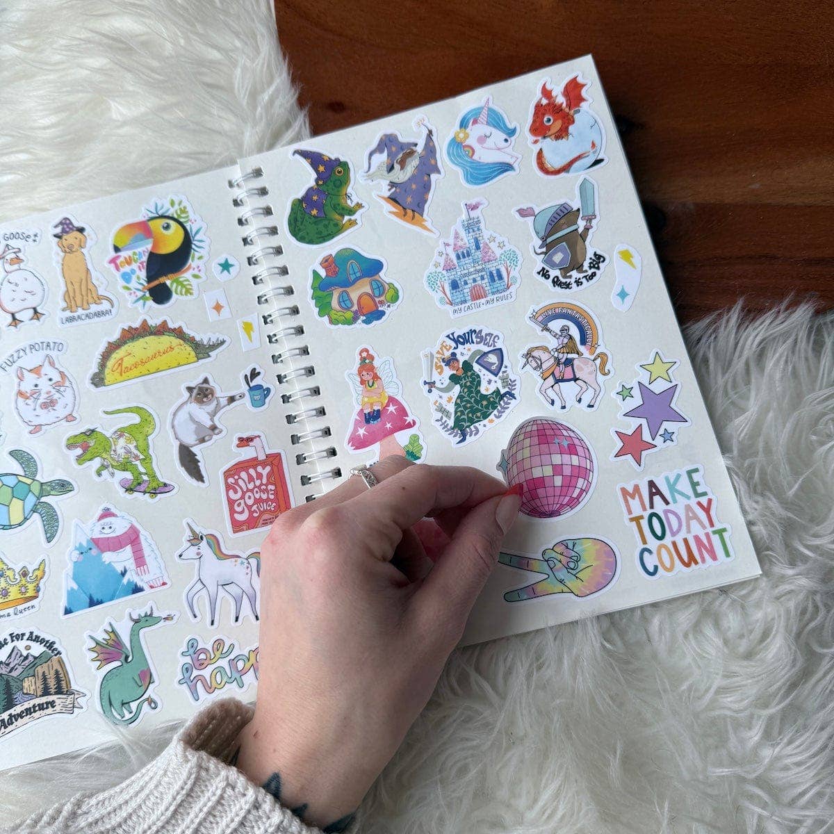 The Unused Sticker Book - Blue