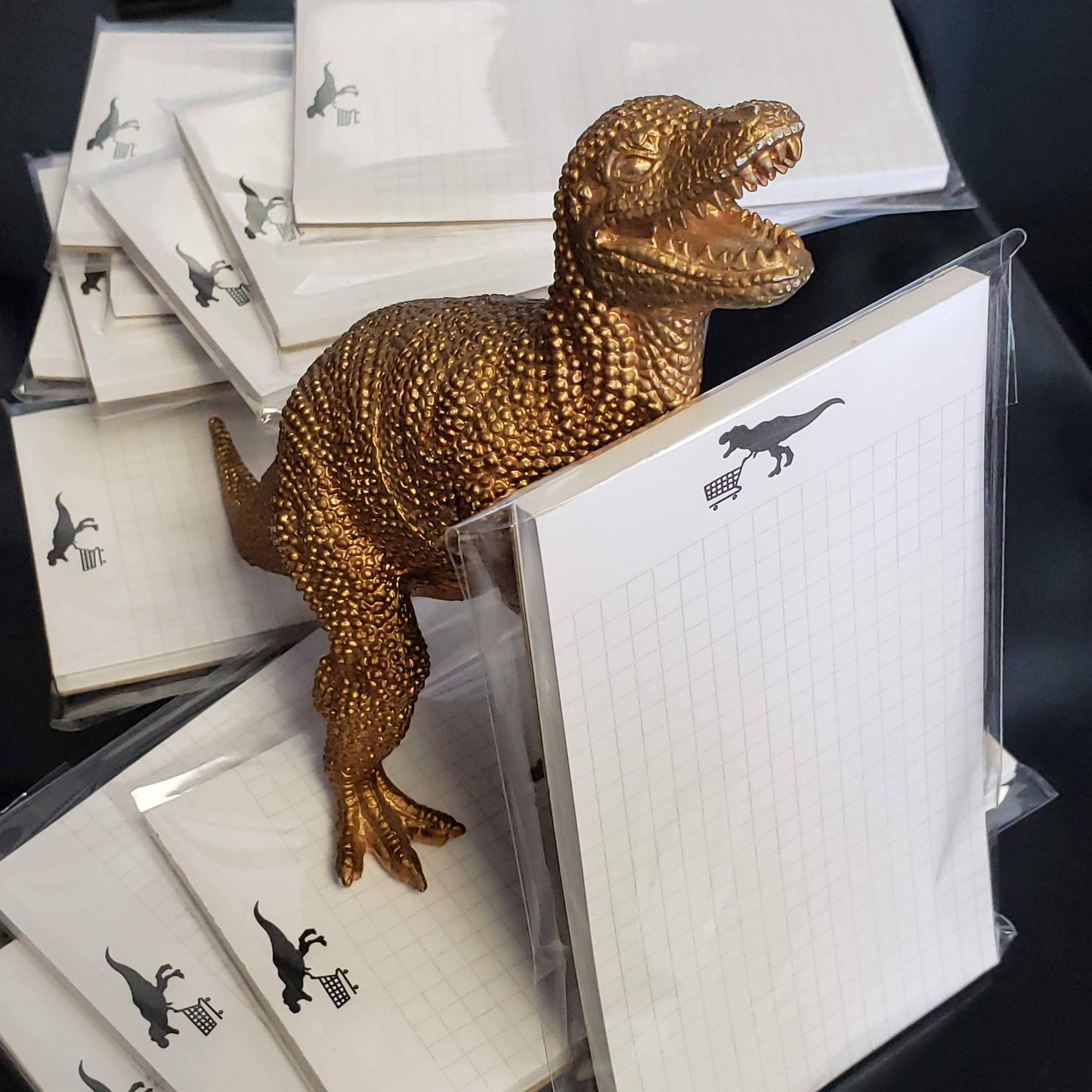 Dinosaur Notepad: Grocery Trex
