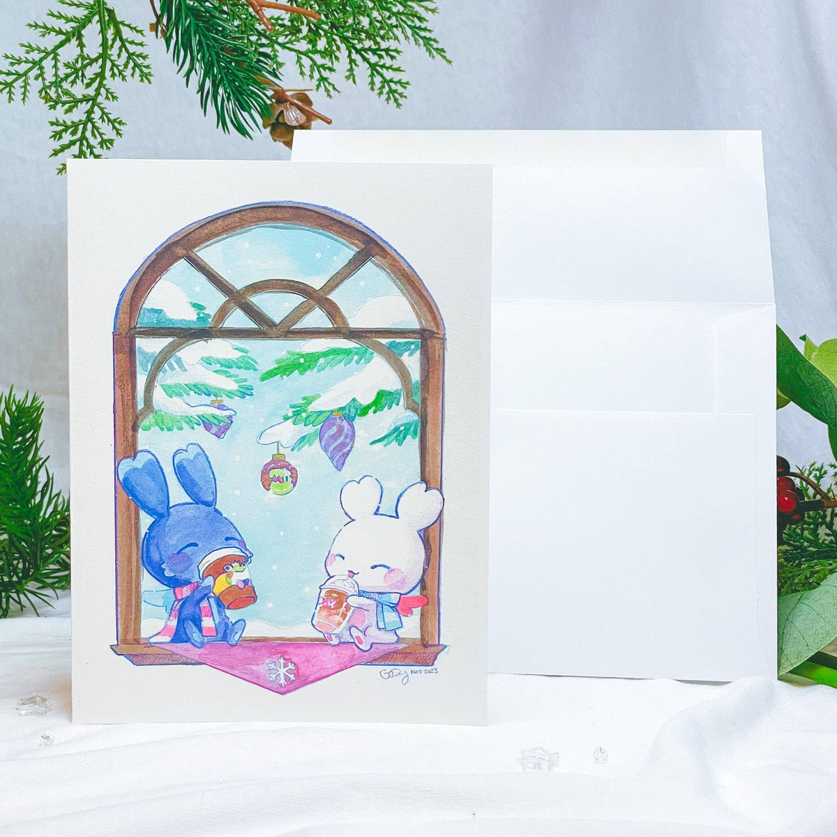 Sakuradragon Afternoon Chill Card w/ Envelope