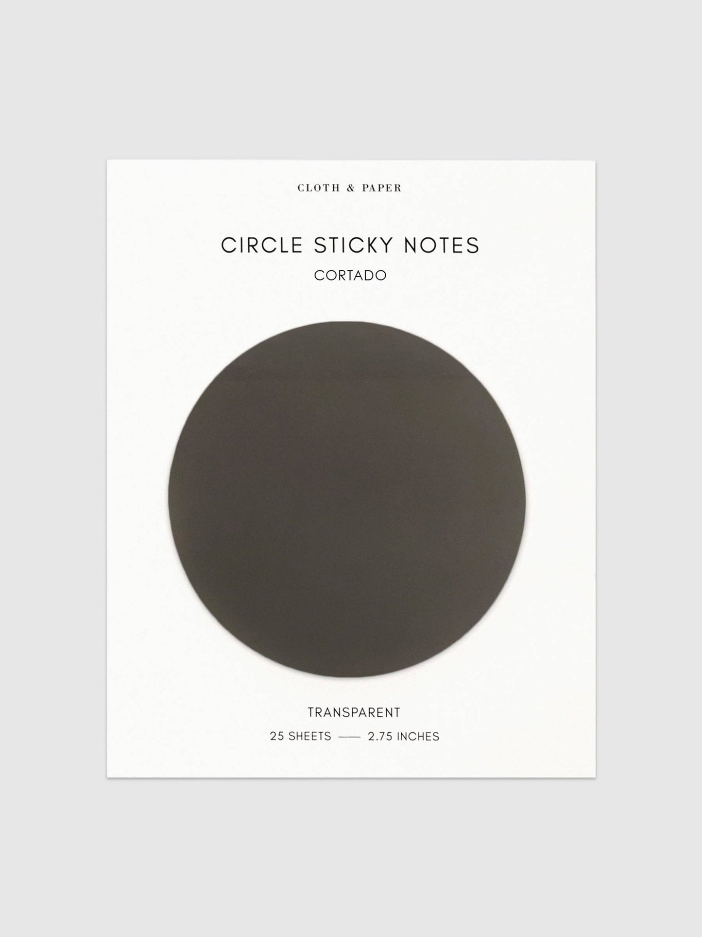 Transparent Circle Sticky Notes: Crêpe
