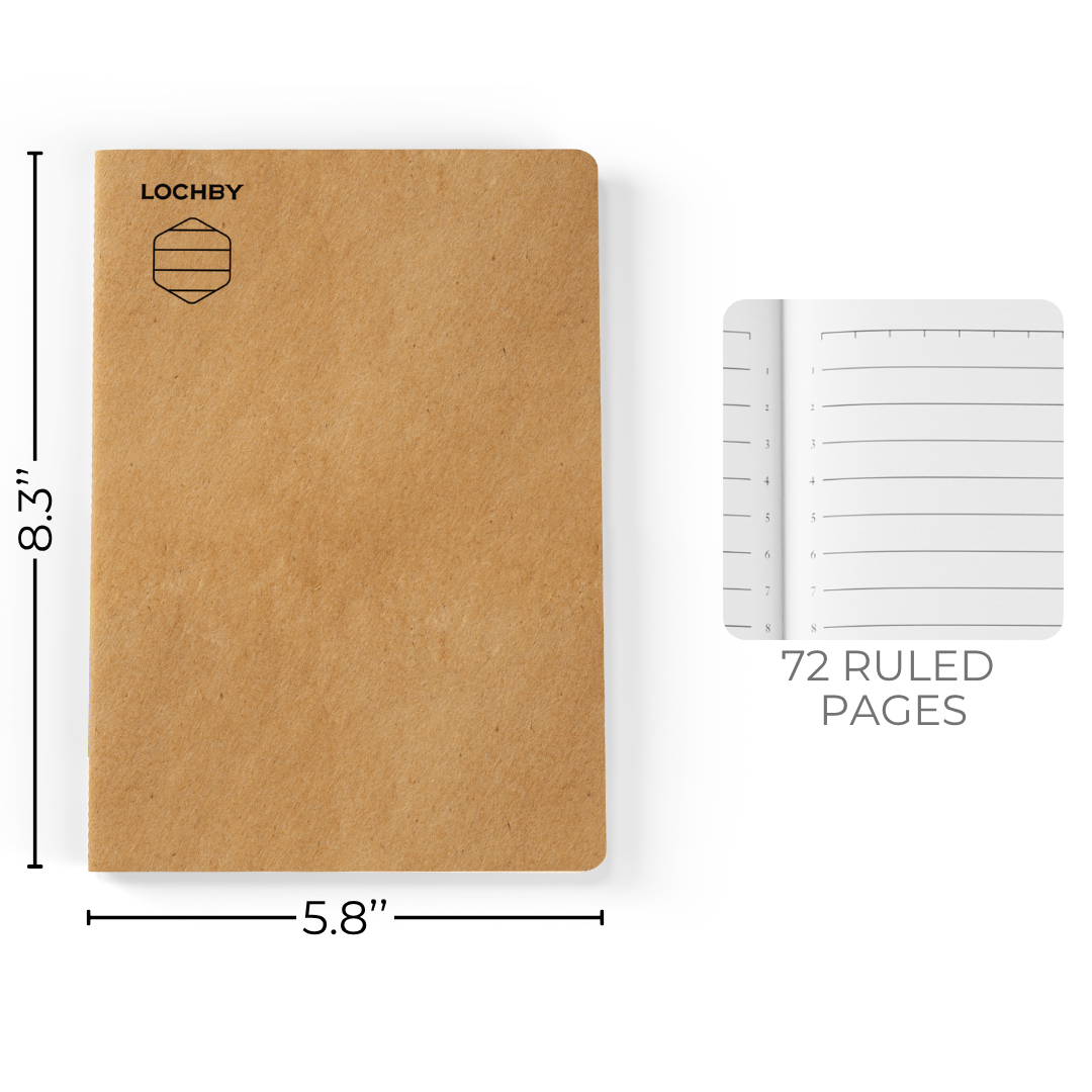 Lochby A5 Ruled Notebook