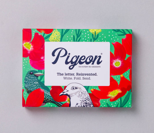 Dusk to Dawn Pigeon, Folding Letter Set – Pack of 6