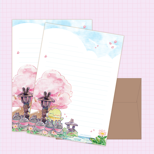 Sakuradragon Stone Rabbits Letter Set