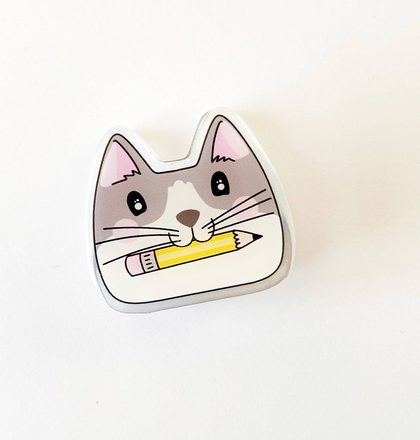 Calliope Potato and Pencil Cat Clip