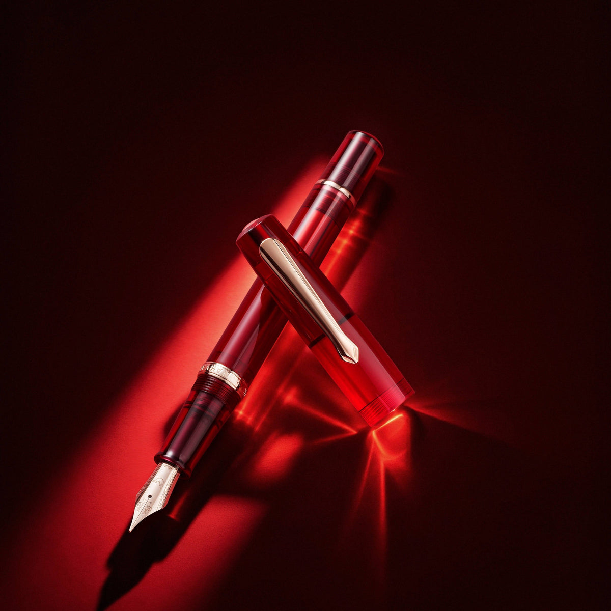 Nahvalur Original Burgundy Wine Fountain Pen: Broad